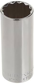 CRAFTSMAN Deep Socket, SAE, 1/2-Inch Drive, 15/16-Inch, 12